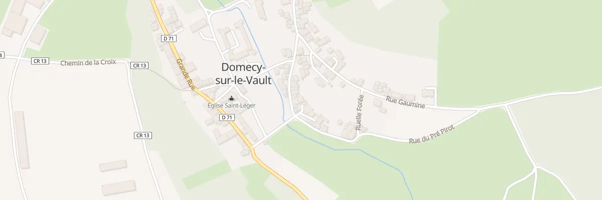 Plan du 4 Rue des Champeaux à Domecy-sur-le-Vault