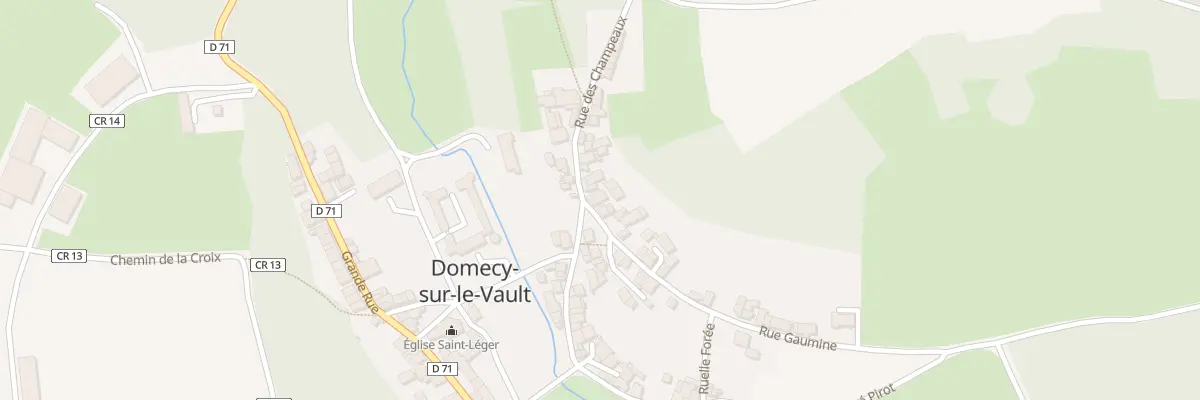 Plan du 1 Rue Gaumine à Domecy-sur-le-Vault