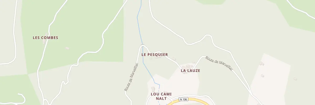 Plan du 645 Rte de Marveillac à Saint-Privat-de-Vallongue