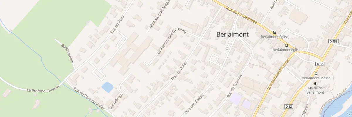 Plan du 12 Rue du Vivier à Berlaimont