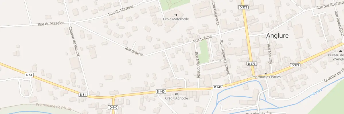 Plan du 11 Rue de la Breche à Anglure