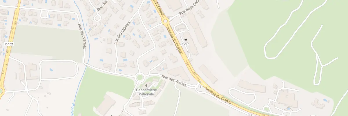Plan du 1040 Av du Clapas à Saint-Gély-du-Fesc