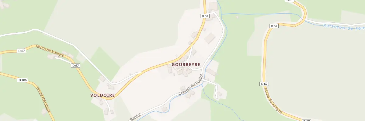 Plan du 5160 Gourbeyre à Valcivières