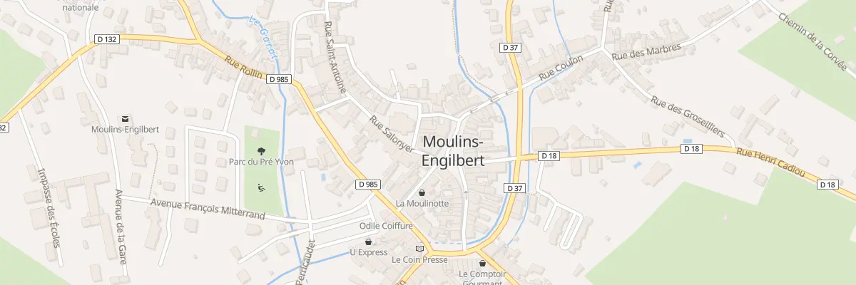 Plan du 4 Rue du Vieux Château à Moulins-Engilbert