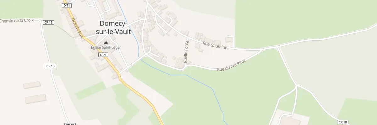 Plan du 11 Rue du Pré Pirot à Domecy-sur-le-Vault