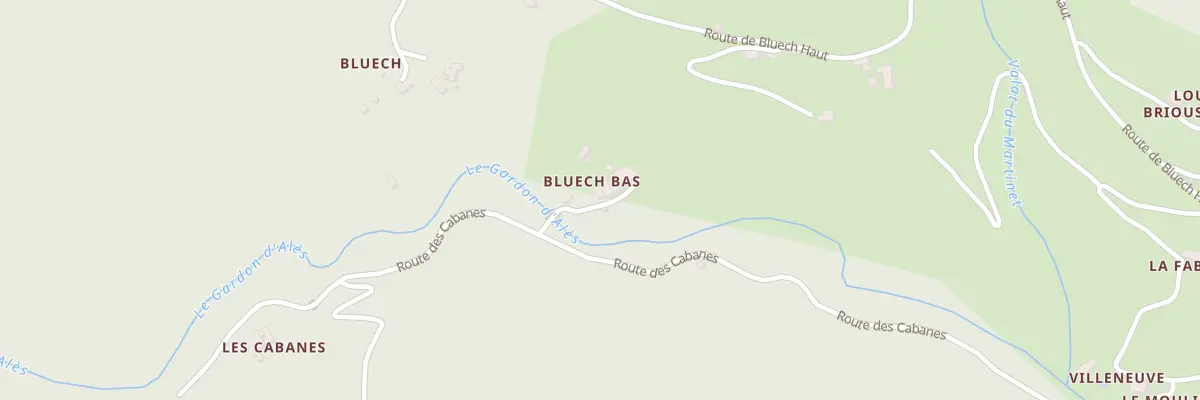 Plan du 5024 Bluech à Saint-Privat-de-Vallongue