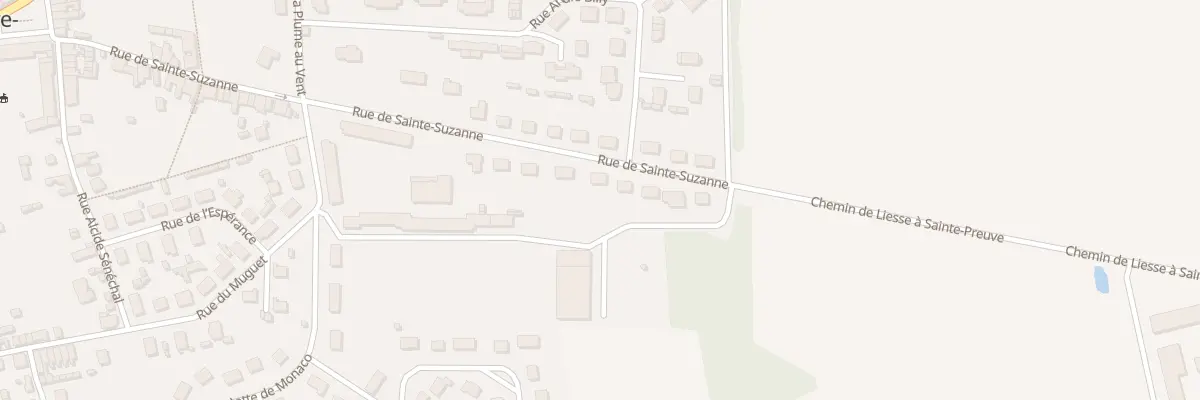 Plan du 44 Rue de Sainte-Suzanne à Liesse-Notre-Dame