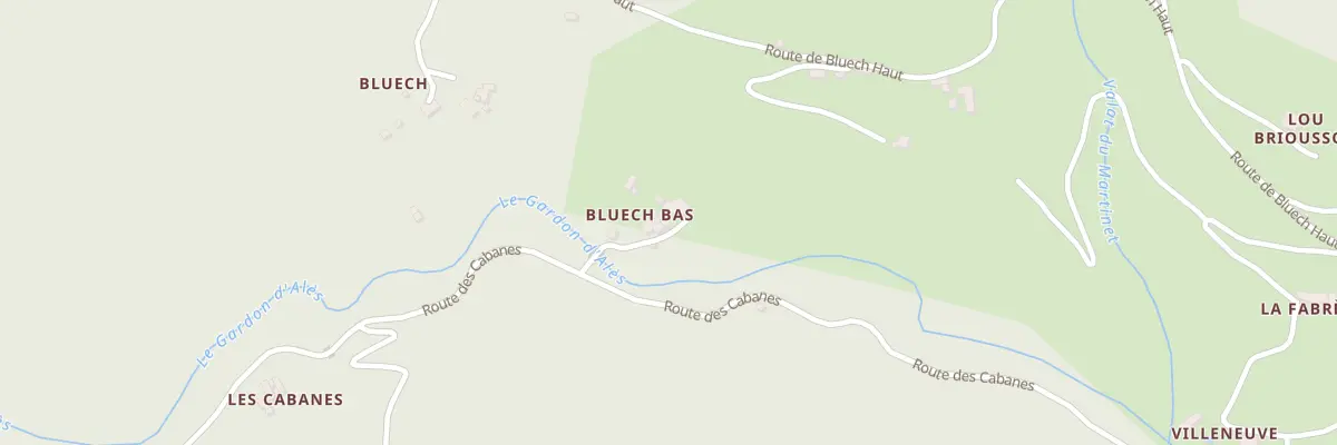 Plan du 5025 Bluech à Saint-Privat-de-Vallongue