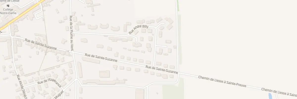 Plan du 22 Rue André Billy à Liesse-Notre-Dame