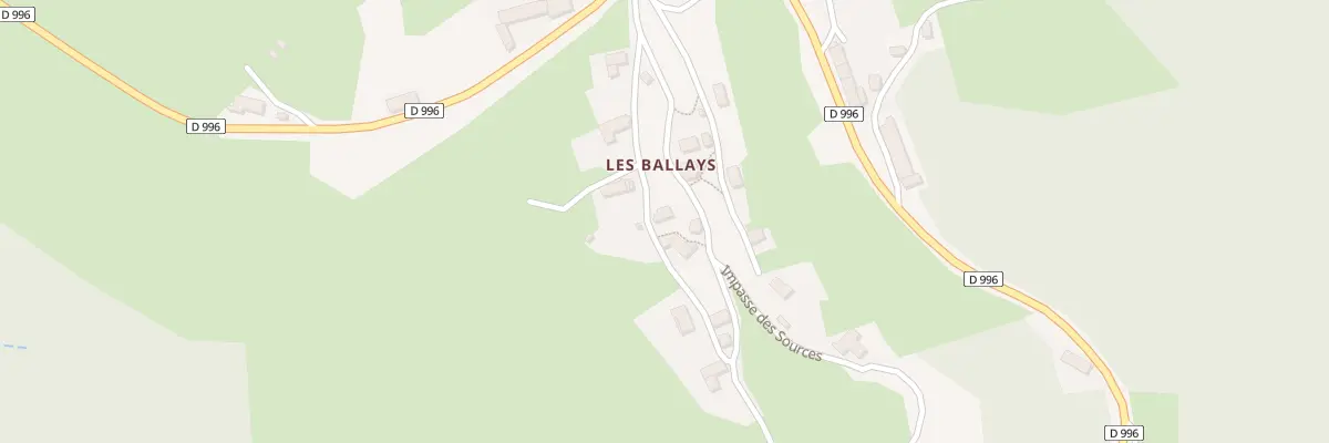 Plan du 5016 Les Ballays à Saint-Martin-des-Olmes