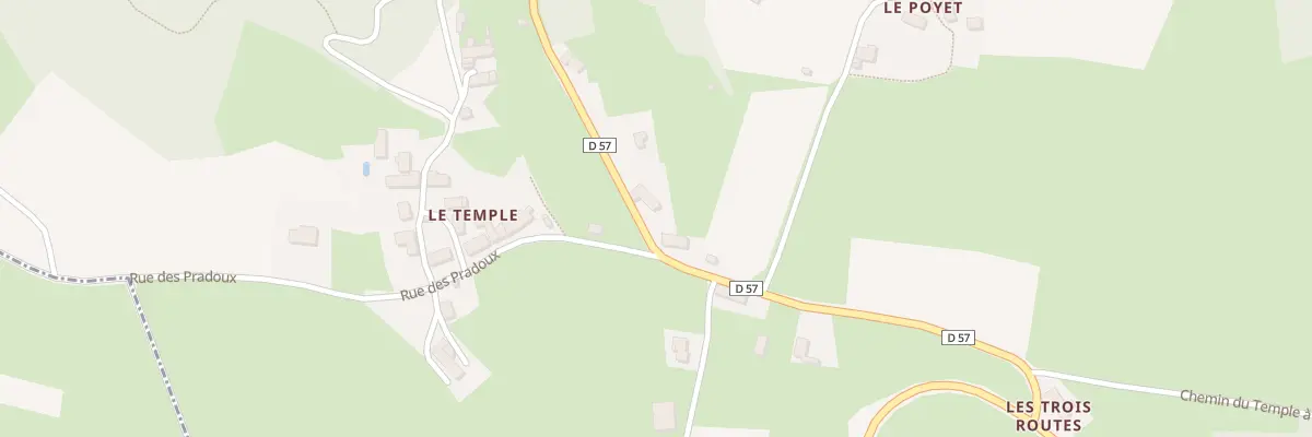 Plan du 5136 Le Temple à Baffie