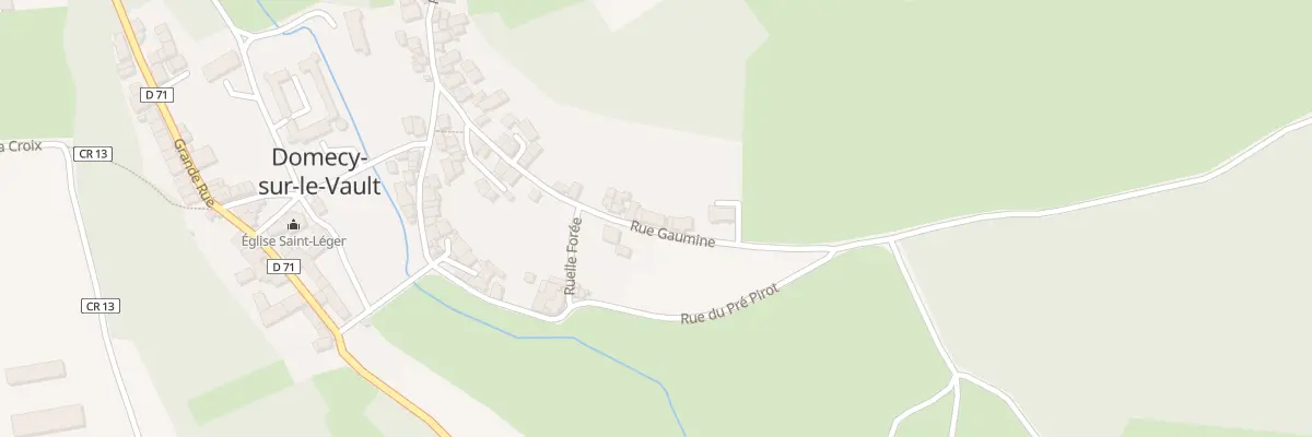Plan du 23 Rue Gaumine à Domecy-sur-le-Vault