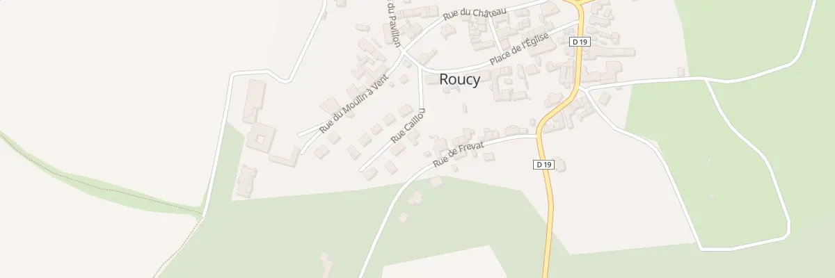 Plan du 1 Rue du Caillou à Roucy