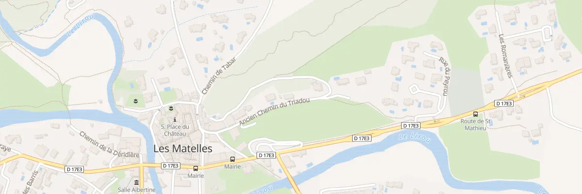 Plan du 171 Ach Ancien Chemin du Triadou aux Matelles