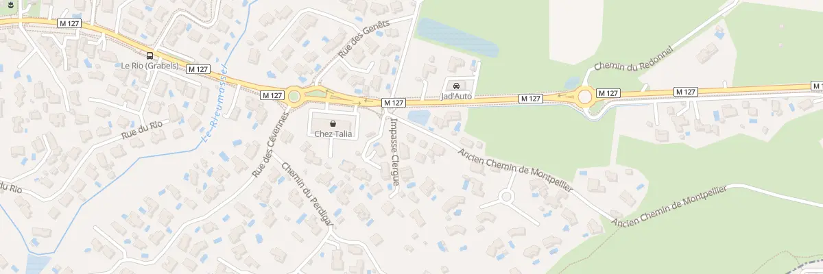 Plan du 34 Ancien Chem de Montpellier à Grabels