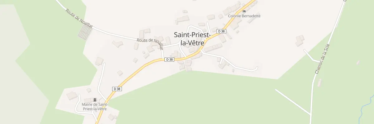 Plan du 14 Rte du Bourg à Saint-Priest-la-Vêtre