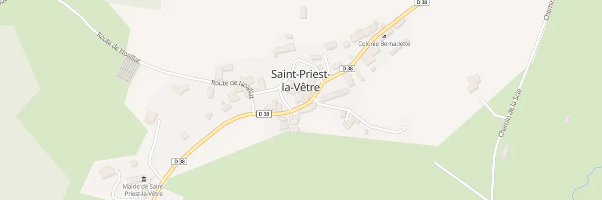 Plan du 19 Rte du Bourg à Saint-Priest-la-Vêtre
