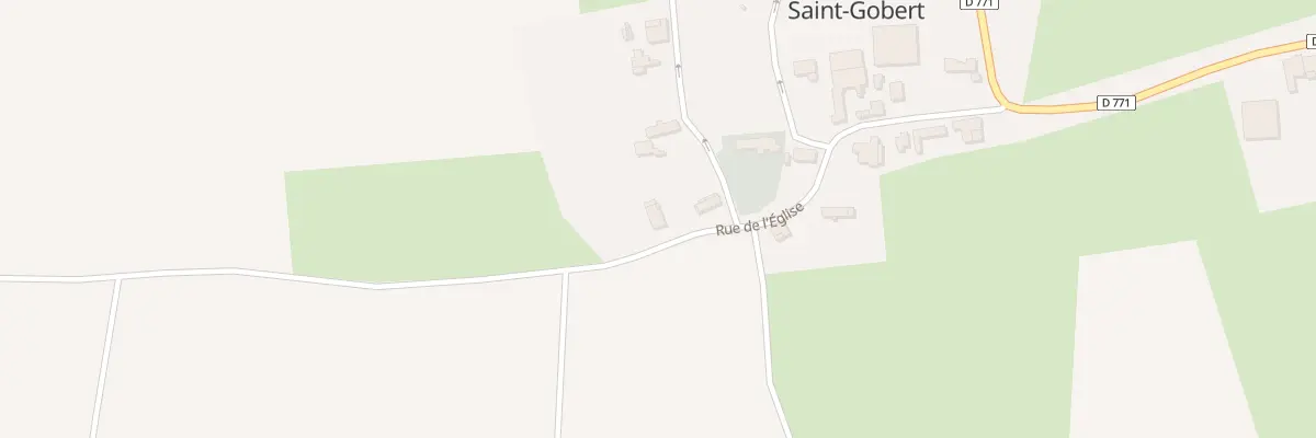 Plan du 1 Rue de l’Eglise à Saint-Gobert