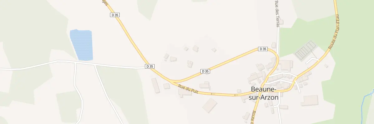 Plan du 5024A Le Bourg à Beaune-sur-Arzon