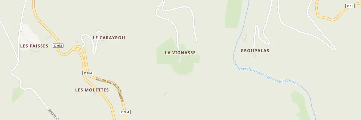 Plan du 166 Rte du Pendedis à Saint-Germain-de-Calberte