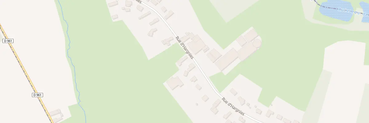 Plan du 420 Rue d’Hargnies à Audignies