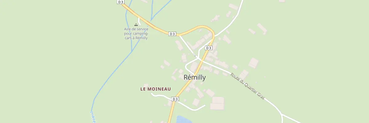 Plan du 3 Le Bourg à Rémilly