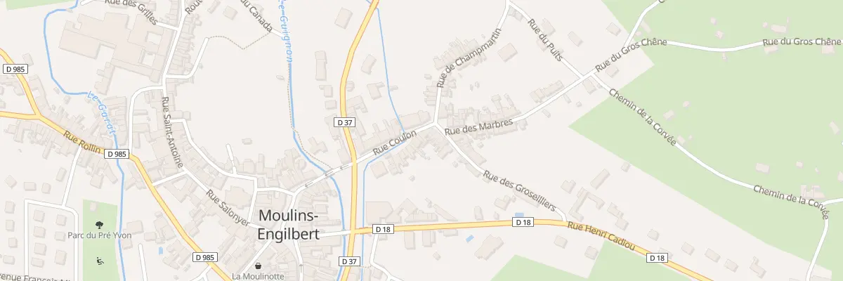 Plan du 16 Rue Coulon à Moulins-Engilbert