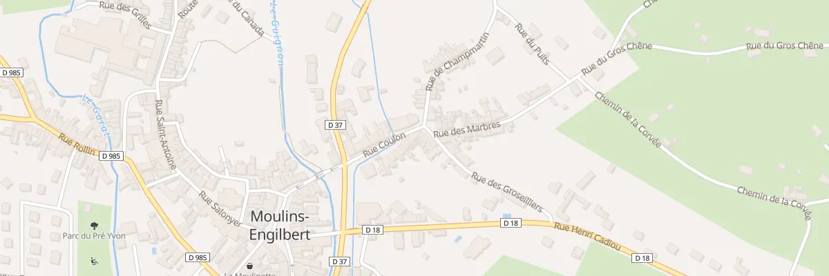 Plan du 18 Rue Coulon à Moulins-Engilbert