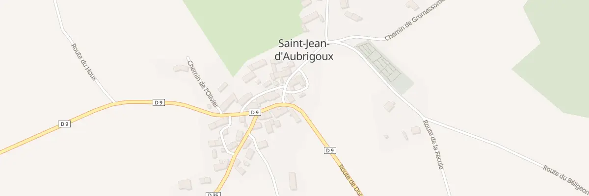 Plan du 5011 Le Bourg à Saint-Jean-d’Aubrigoux