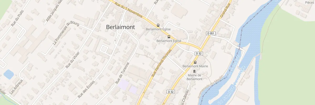 Plan du 6 Rue Fernand Thomas à Berlaimont
