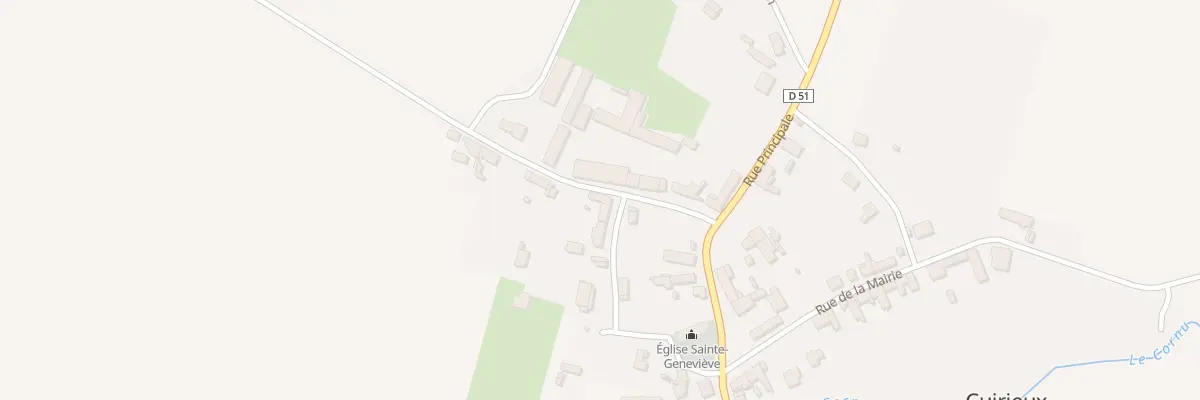 Plan du 1 Rue de Caumont à Cuirieux