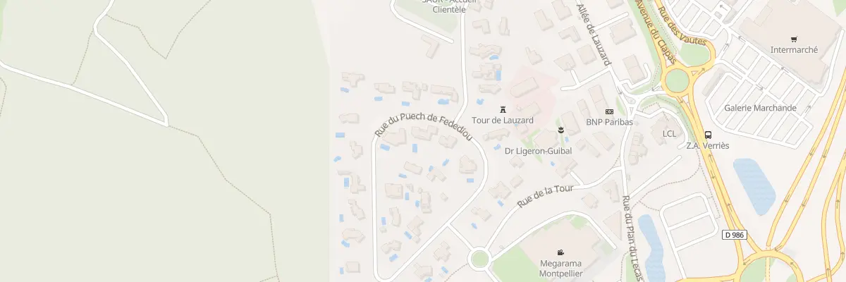 Plan du 342 Rue du Puech de Fedediou à Saint-Gély-du-Fesc