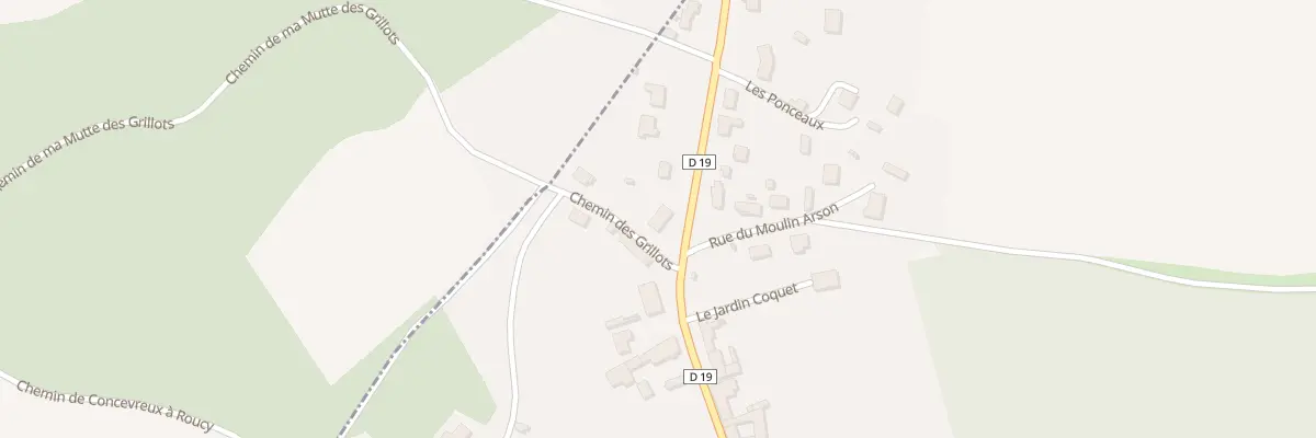 Plan du 1 Rte du Comte à Roucy