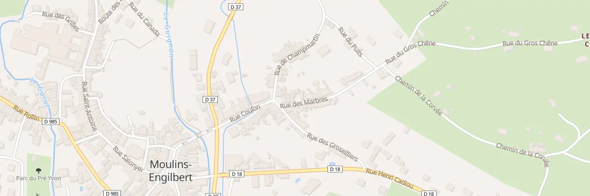 Plan du 5 Rue des Marbres à Moulins-Engilbert