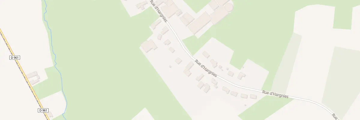 Plan du 520 Rue d’Hargnies à Audignies