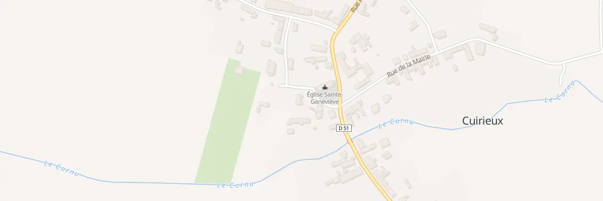 Plan du 7 Rue de l’Abbaye à Cuirieux