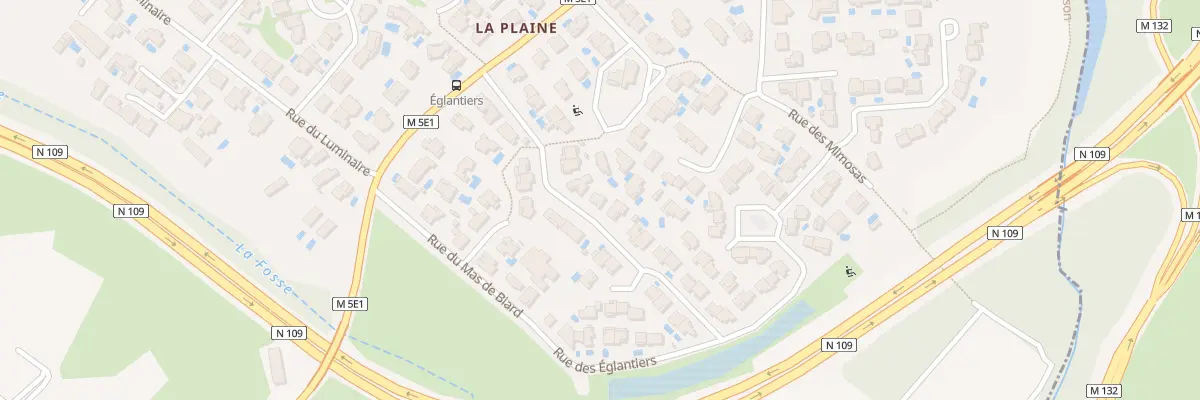 Plan du 17 Rue des Églantiers à Juvignac