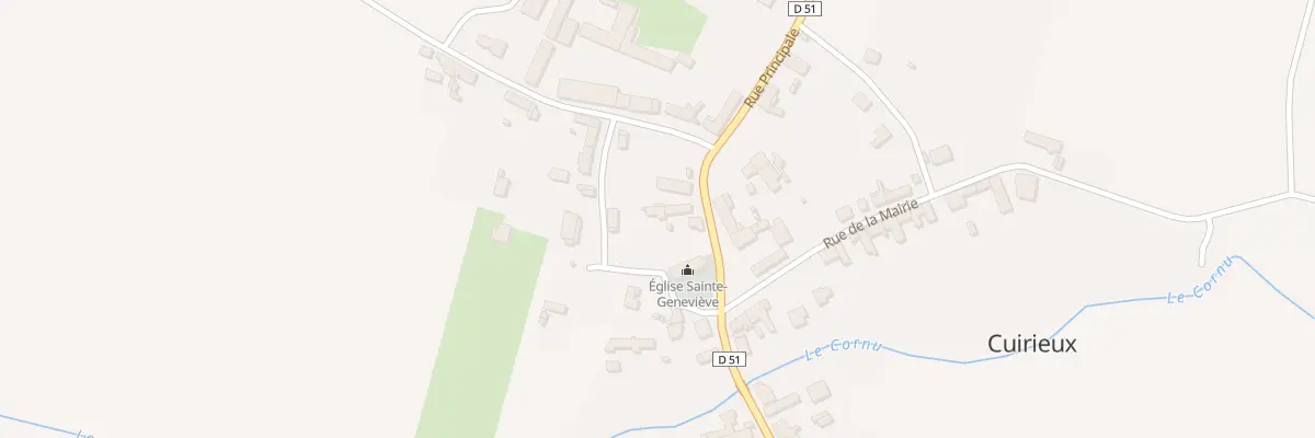 Plan du 5 Rue de l’Abbaye à Cuirieux