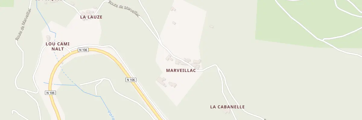 Plan du 5031 Marveillac à Saint-Privat-de-Vallongue