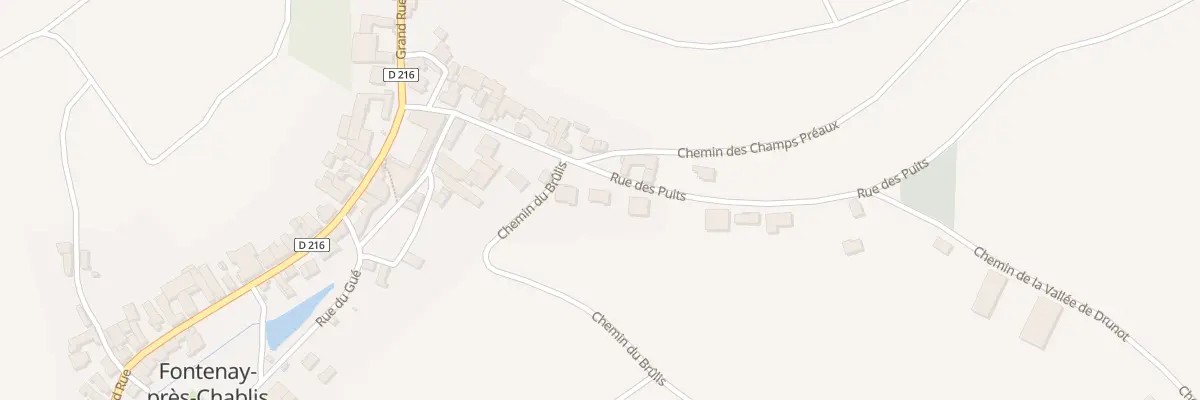 Plan du 10 Rue des Puits à Fontenay-près-Chablis