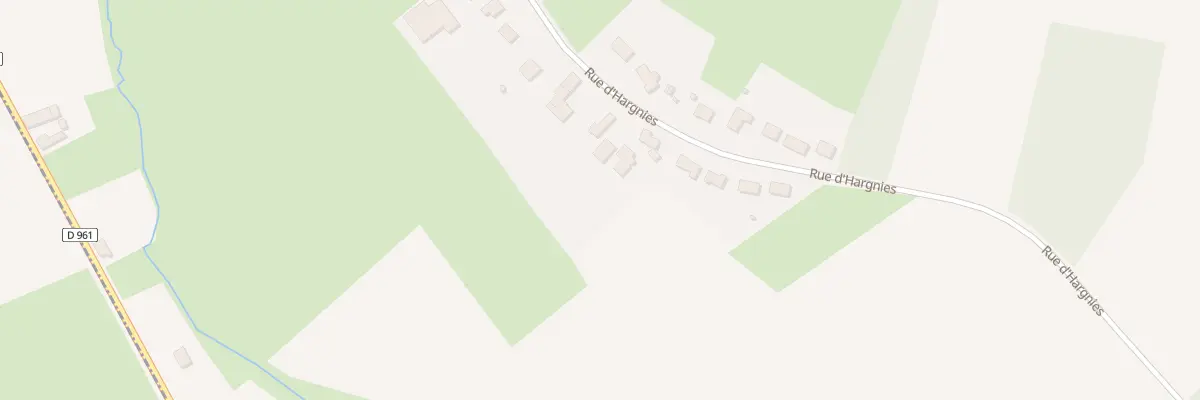 Plan du 610 Rue d’Hargnies à Audignies