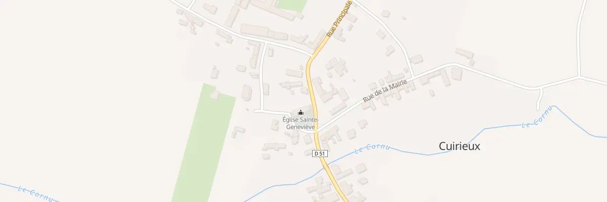 Plan du 15 Rue Principale à Cuirieux