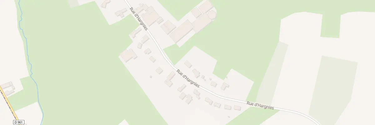 Plan du 585 Rue d’Hargnies à Audignies