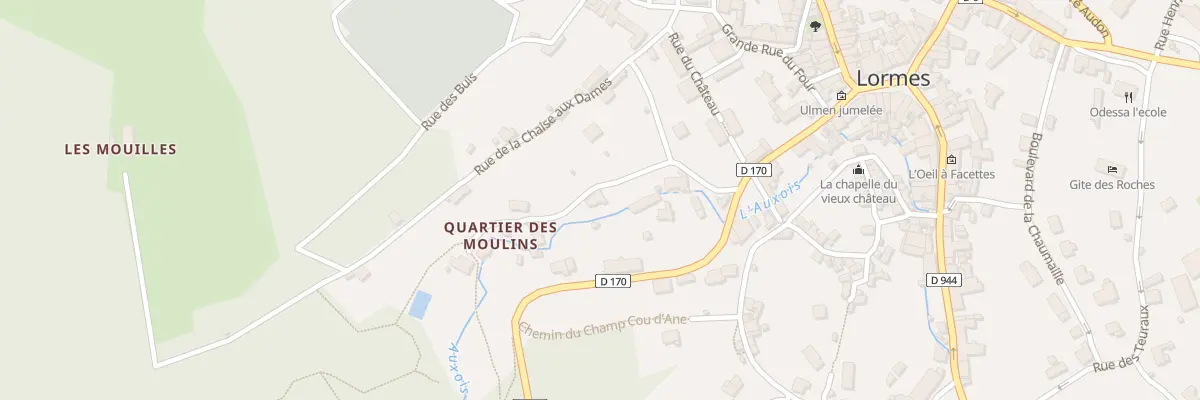 Plan du 9 Rue des Moulins à Lormes