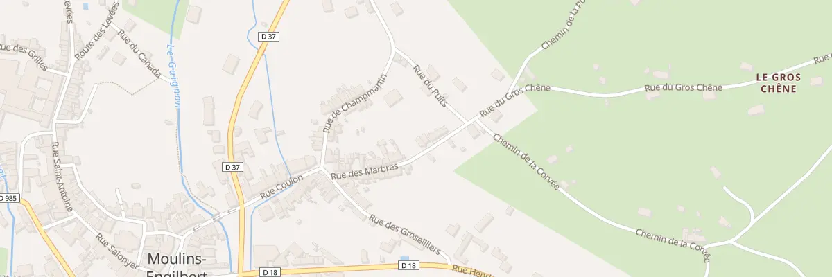 Plan du 23 Rue des Marbres à Moulins-Engilbert
