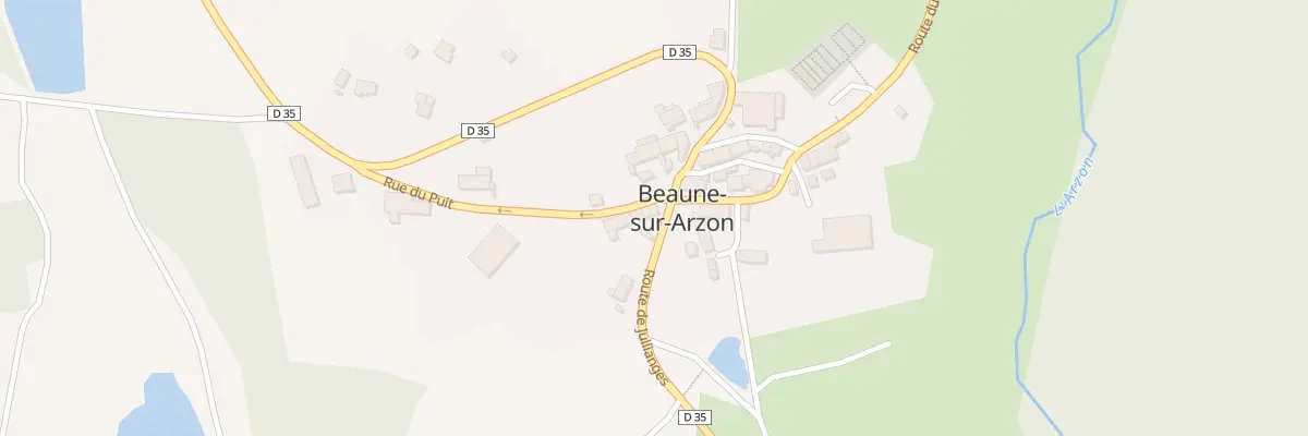 Plan du 5010 Le Bourg à Beaune-sur-Arzon