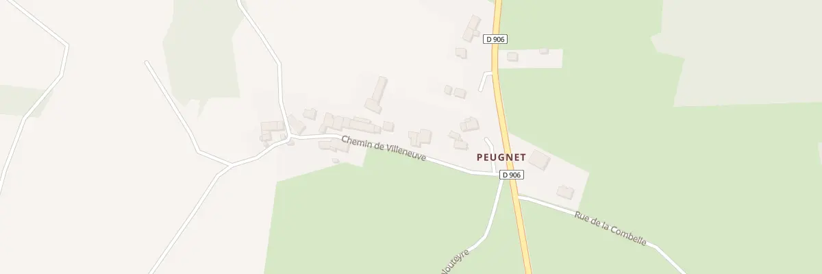 Plan du 5153 Peugnet à Bellevue-la-Montagne