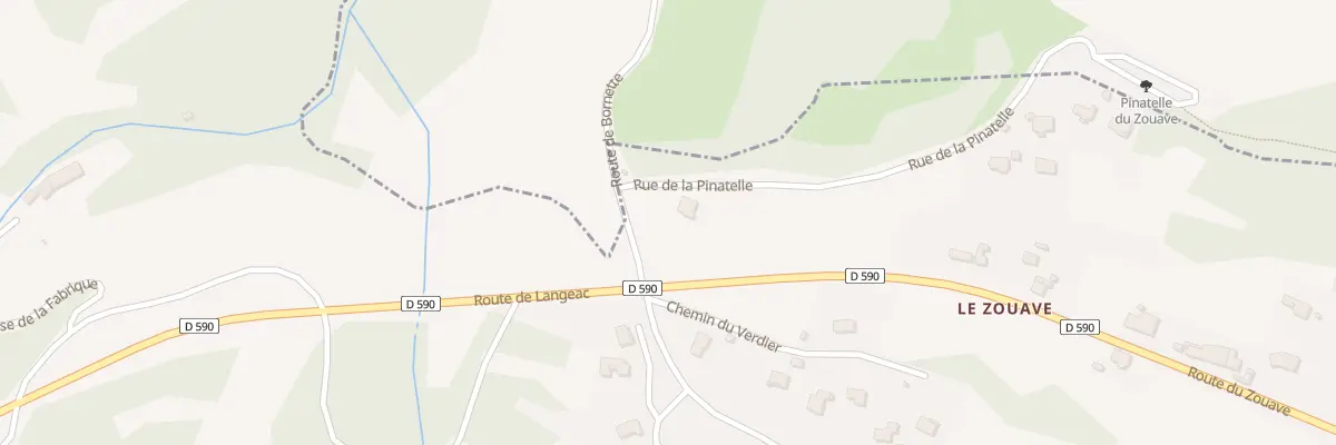 Plan du 2 Rue de la Pinatelle à Sanssac-l’Église