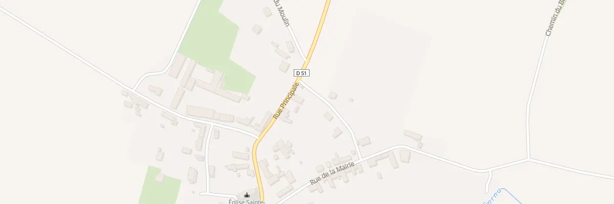 Plan du 36 Rue Principale à Cuirieux