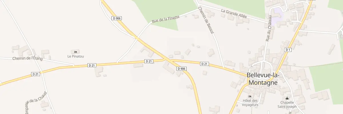 Plan du 5007 Le Bourg à Bellevue-la-Montagne